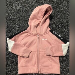 DKNY Pink and Black Kids Hoodie